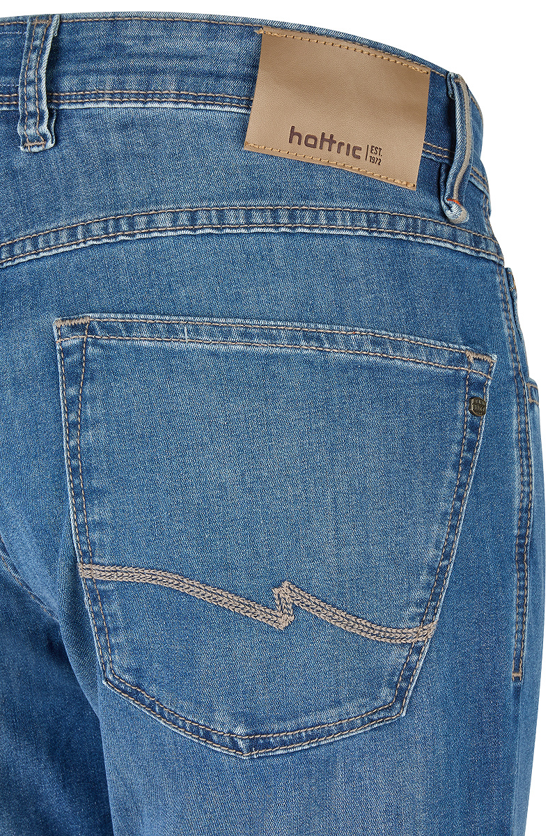 Hattric 5-Pocket Harris - Herrenhose Denim Look Mit Stretch
