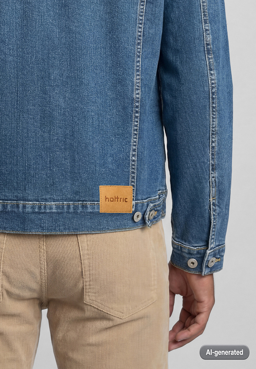 Denimjacke aus Baumwoll-Stretch
