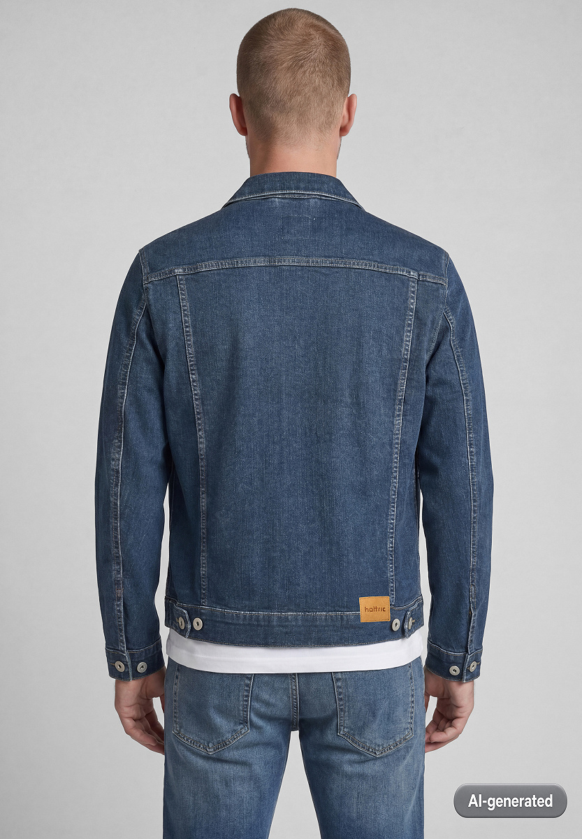 Denimjacke aus Baumwoll-Stretch