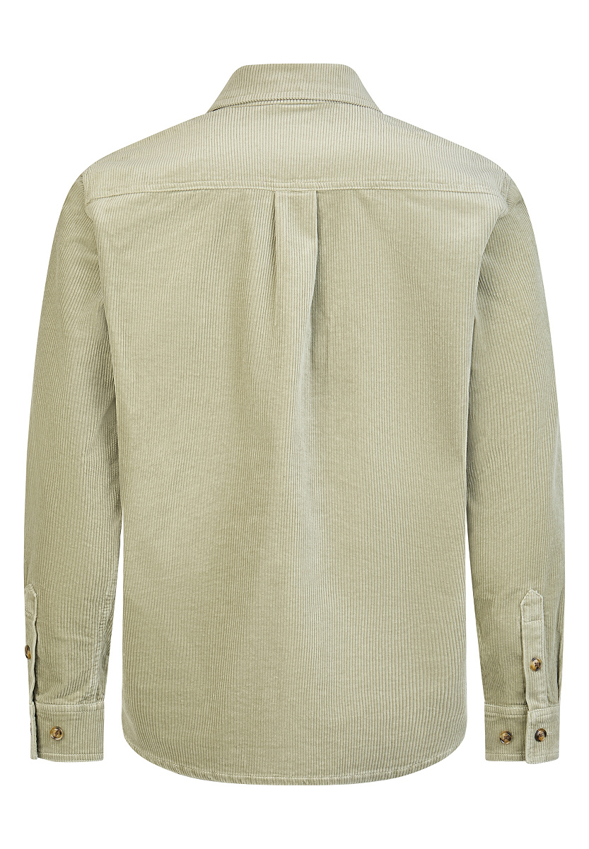 Cord-Overshirt mit Brusttaschen
