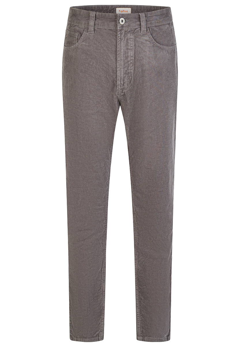 Elastische Baumwoll-Hose mit Ziernähten