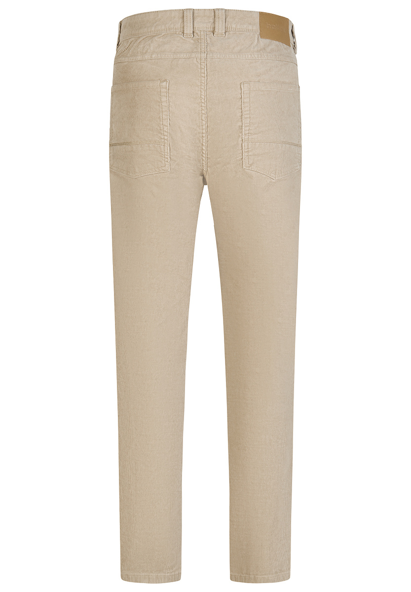 Elastische Baumwoll-Hose mit Ziernähten