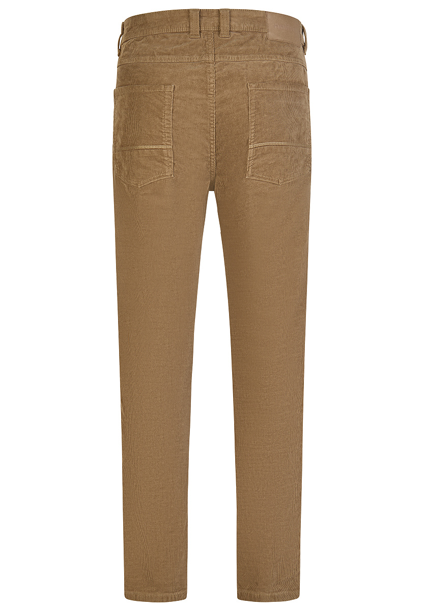 Elastische Baumwoll-Hose mit Ziernähten