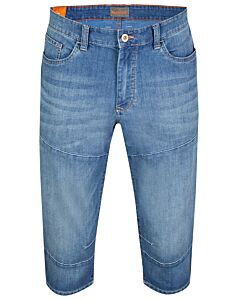 5-Pocket-Shorts Worker Crosshatch Denim