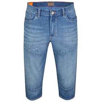 5-Pocket-Shorts Worker Crosshatch Denim